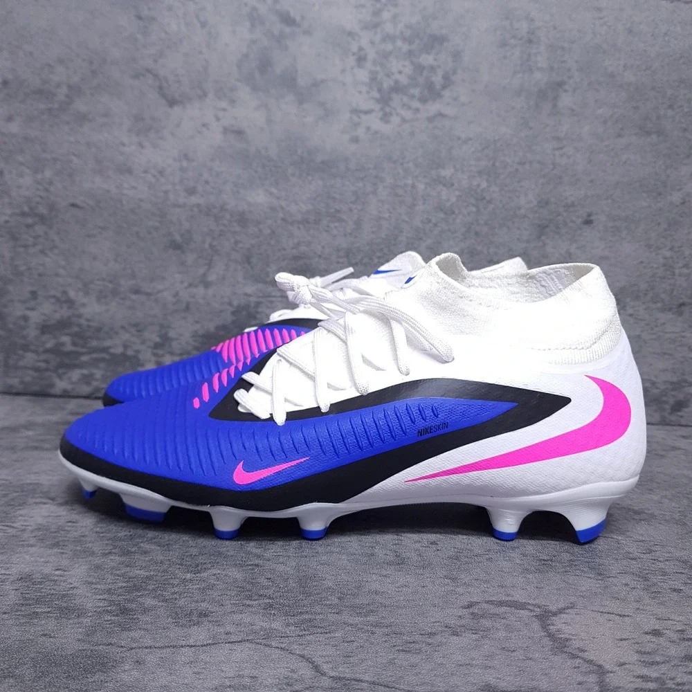 NIKE Phantom 6 Low Pro AG Soccer Cleats Mens 7 Racer Blue Pink HQ2218-446